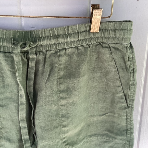 Garnet Hill SHORTS 100% linen - Picture 3 of 4